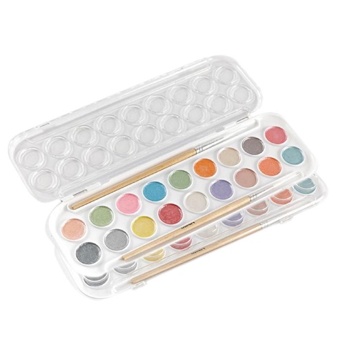 18 barev Metallic Watercolor Perfect Travel Watercolor Set